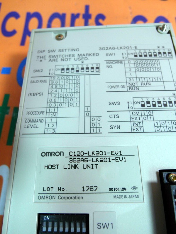 OMRON C120-LK201-EV1 - PLC DCS SERVO Control MOTOR POWER SUPPLY